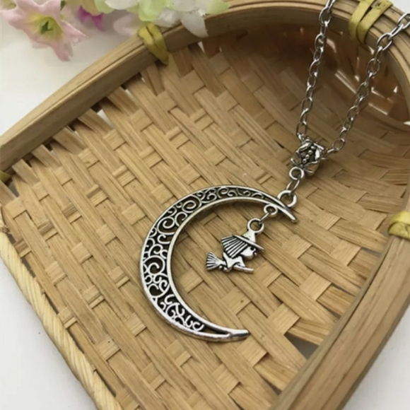 Jewelry - 🎃 Half Moon Witch Necklace 🎃